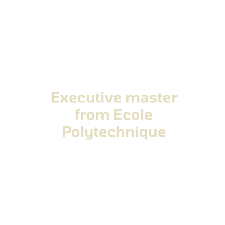 Executive master from Ecole Polytechnique